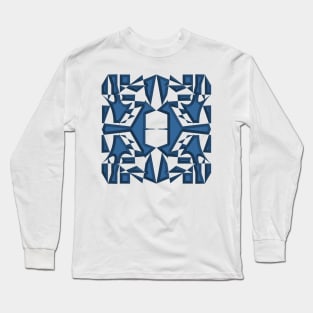 Graphic in Blue Long Sleeve T-Shirt